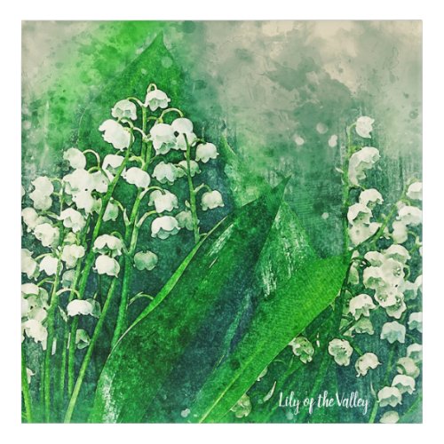 Lily of the Valley Acrylic Home Decor