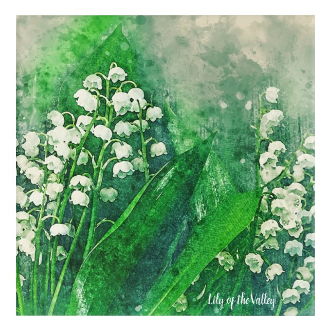 Lily of the Valley Acrylic Home Decor (Front)