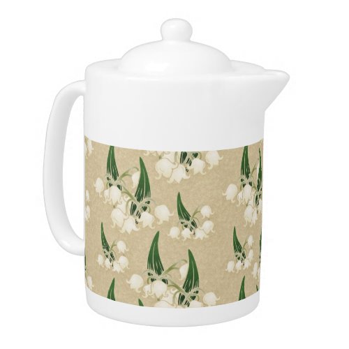 Lily of the valley antique design teapot