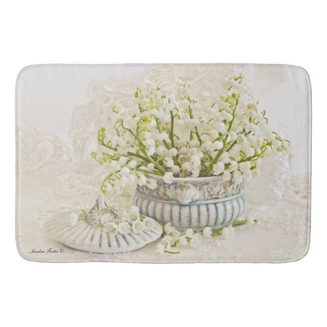 Lily Of The Valley Bathroom Mat (Front)