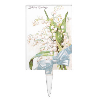 Lily of the Valley Birthday Cake Topper