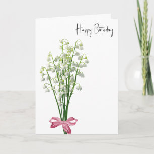 Lily of the Valley Birthday Card