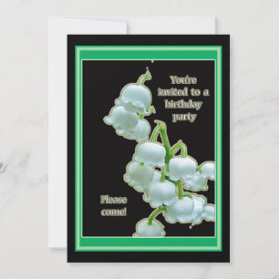 Lily of the Valley Birthday Party Invitation