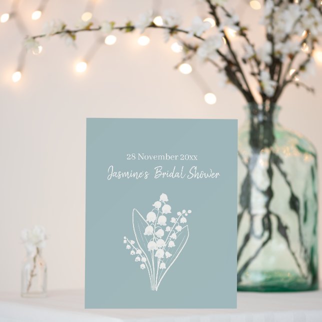 Lily Of The Valley Bouquet Bridal Shower  Foam Board (In Situ (Wedding))