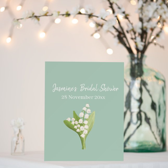 Lily Of The Valley Bouquet Bridal Shower  Foam Board (In Situ (Wedding))