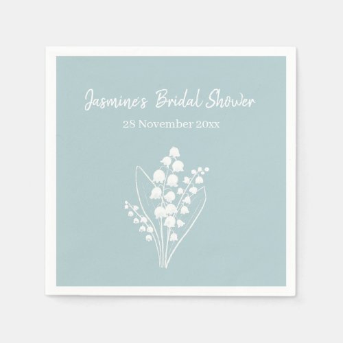 Lily Of The Valley Bouquet Bridal Shower  Napkins