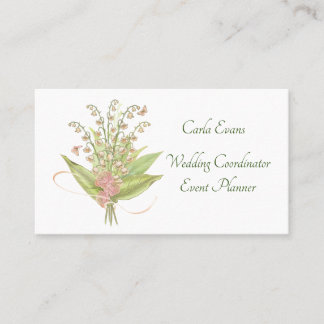 Lily of the Valley Bouquet Business Card