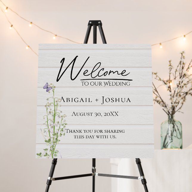 Lily Of The Valley Bouquet On Wood Foam Board (In Situ (Stand))