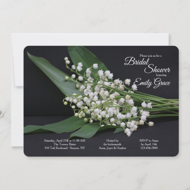 Lily of the Valley Bridal Shower Invitation (Front)