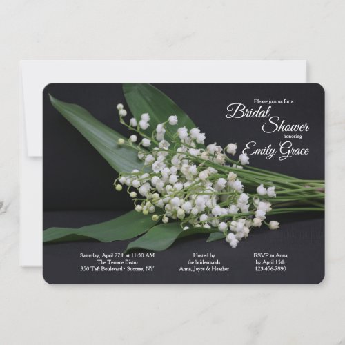 Lily of the Valley Bridal Shower Invitation