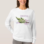 Lily Of The Valley Bride T-shirt at Zazzle