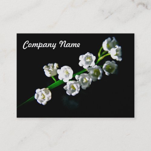 Lily of the Valley Business Card Template