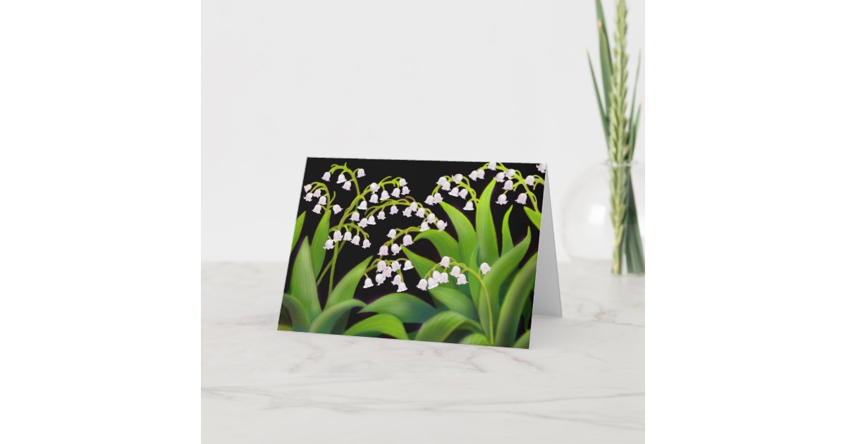 Lily of the Valley Card | Zazzle.com