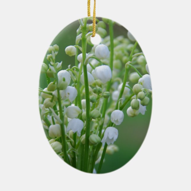 Lily of the valley ceramic ornament (Back)