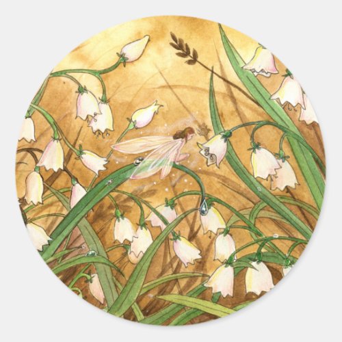 Lily_of_the_Valley Classic Round Sticker