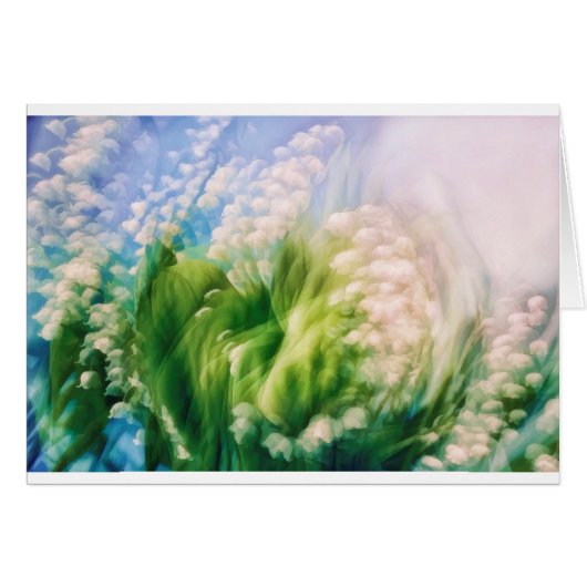 Lily of the Valley Dance in Blue Cards (Front Horizontal)