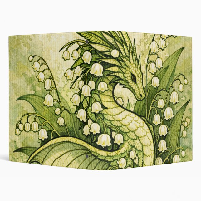 Lily of the Valley Dragon                          3 Ring Binder (Background)