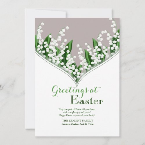 Lily of the Valley Easter Card