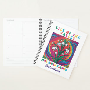 Lily of the Valley Elegant May Birth Month Flower Planner