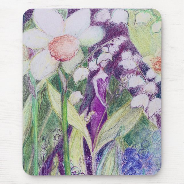 lily of the valley elve mouse pad (Front)
