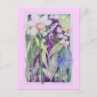 lily of the valley elve postcard