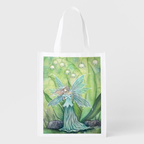 Lily of the Valley Fairy Fantasy Art Shopping Bag