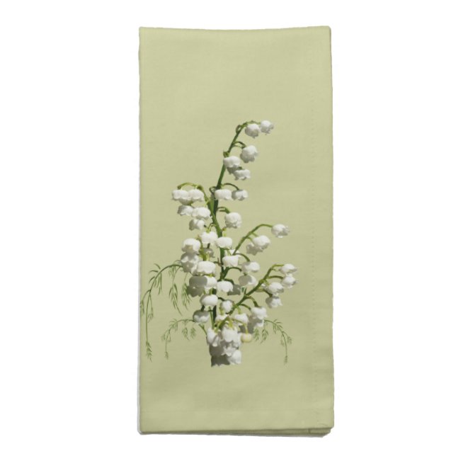 Lily-of-the-Valley Floral American MoJo Napkin (Folded)