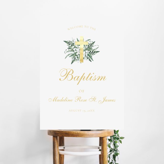 Lily of The Valley | Floral Baptism Christening Foam Board (Creator Uploaded)