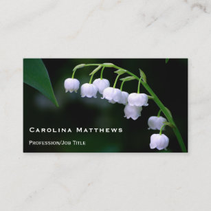 Lily of the Valley Floral Business Card