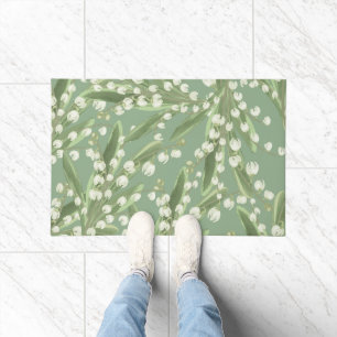 Lily of the valley Floral  Doormat