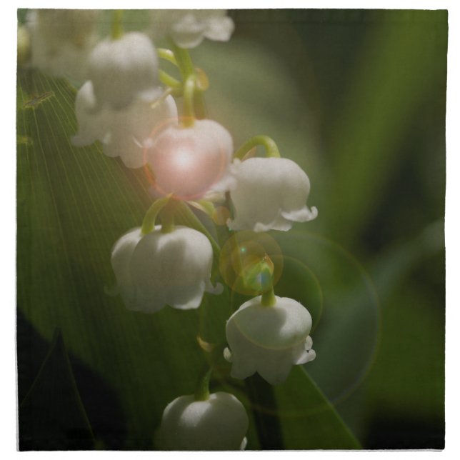Lily Of The Valley Floral Napkin (Front)