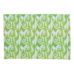 Lily of the Valley Floral Pattern Pillow Case