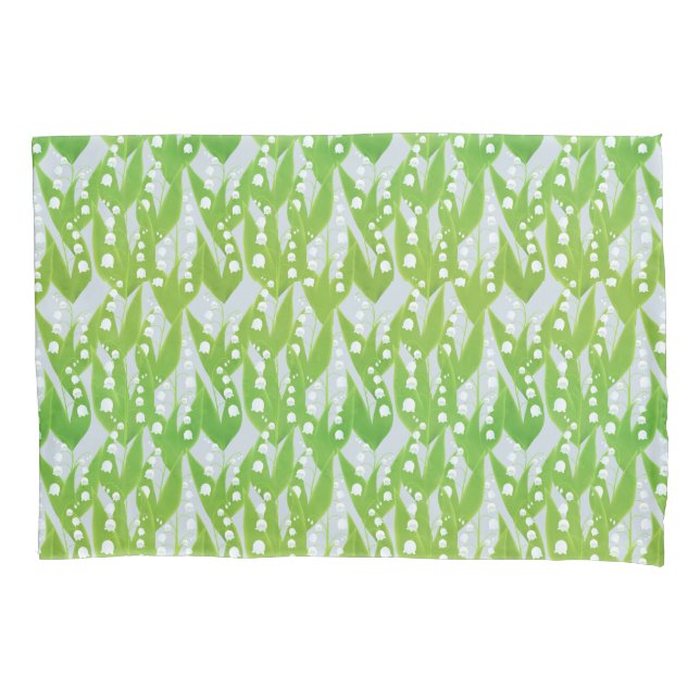 Lily of the Valley Floral Pattern Pillow Case (Front)
