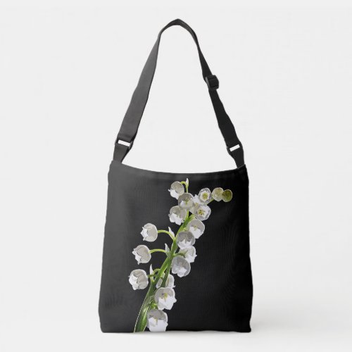 Lily Of The Valley Floral Photographic Art Crossbody Bag