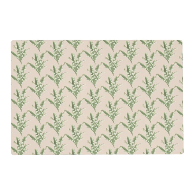 Lily of the Valley Floral  Placemat (Front)