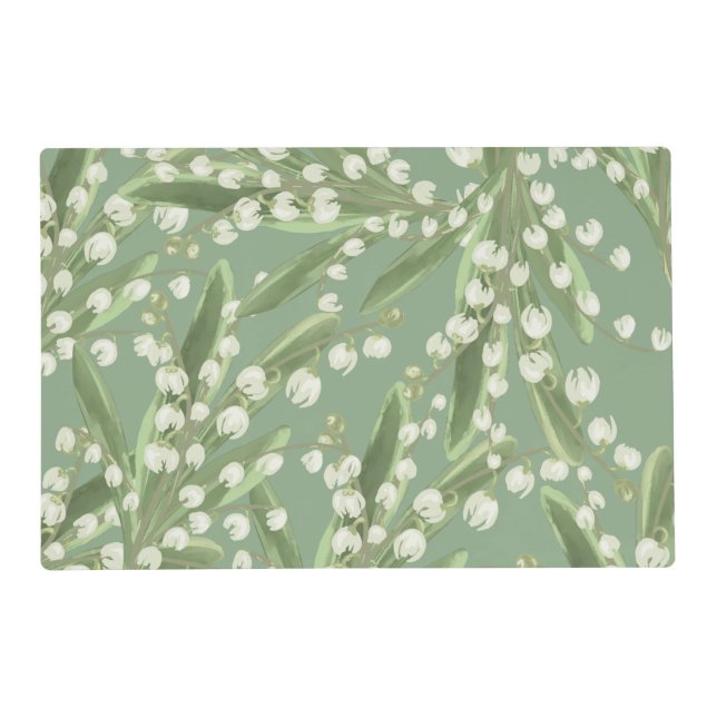 Lily of the valley Floral  Placemat (Front)