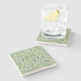 リリー White Oriental Lily Bloom Floral Coaster Set | Zazzle