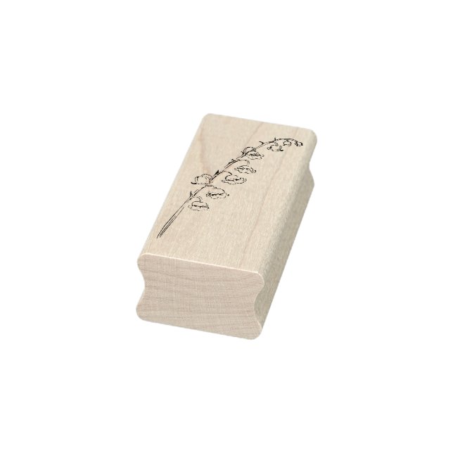 Lily of the Valley Floral Wood Art Stamp (Stamp)