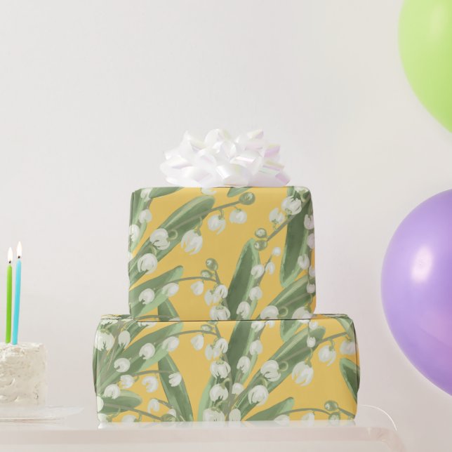 Lily of the valley Floral  Wrapping Paper (Party Gifts)