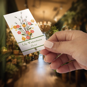 Lily of the Valley Florist Business Card