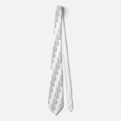 Lily of the Valley Flower Bouquet Neck Tie