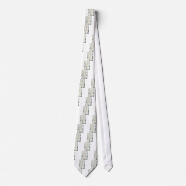 Lily of the Valley Flower Bouquet Neck Tie (Front)