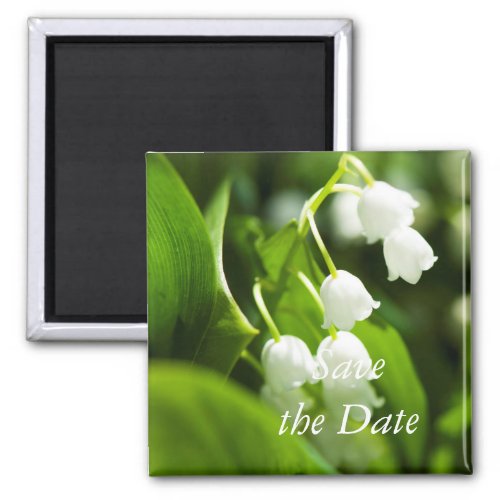 Lily of the valley flower magnet