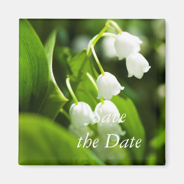 Lily of the valley flower magnet (Front)