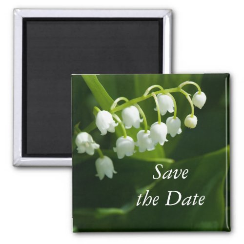 Lily of the valley flower magnet