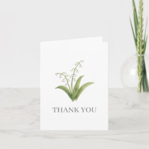Lily of the Valley Flower Painting Thank You Invitation