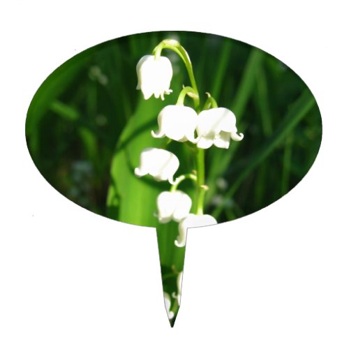 Lily Of The Valley Flowers Cake Topper