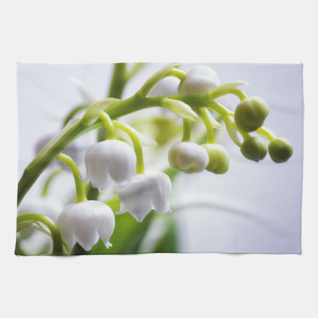 Lily of the Valley Flowers Towel (Horizontal)