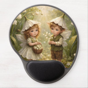 Lily of the Valley Forest Fairies Gel Mouse Pad