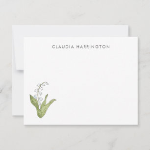 Lily of the Valley Hand-Illustrated Spring Floral Note Card